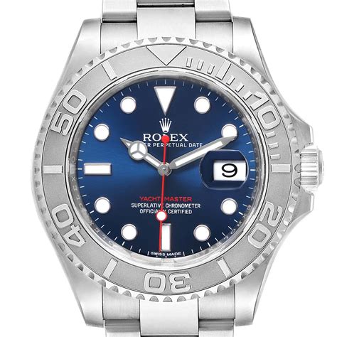 rolex yacht master blue 116622|rolex yacht master in stock.